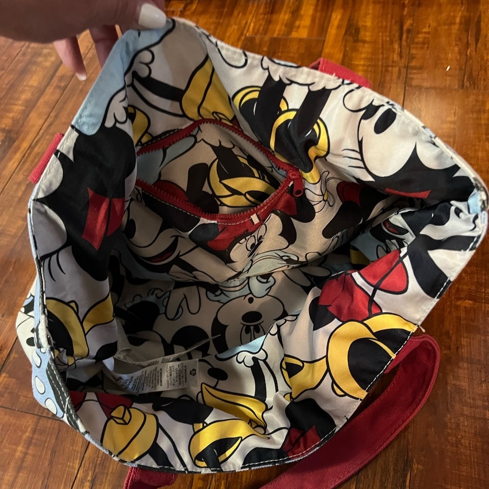 Disney Minnie Mouse canvas lined tote bag NWOT - Picture 3 of 6